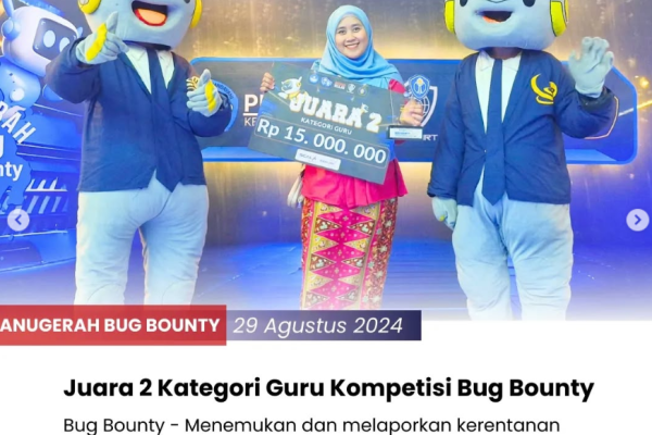 Juara II Anugerah Bug Bounty Kemendikbudristek 2024